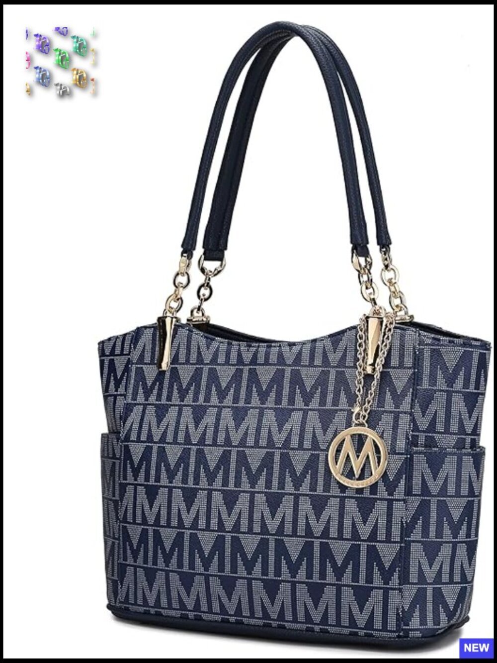 Vegan Leather Tote Bag Elegant Top Handle Satchel Purse Women's Shoulder Bag